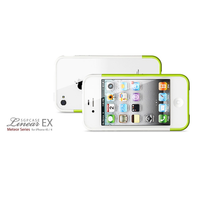 【iPhone4S/4 ケース】SGP Case Linear EX Meteor Series [Lime]goods_nameサブ画像