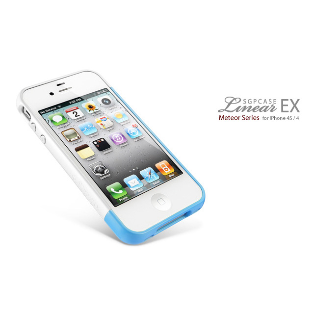 【iPhone4S/4 ケース】SGP Case Linear EX Meteor Series [Tender Blue]goods_nameサブ画像