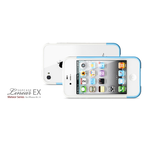 【iPhone4S/4 ケース】SGP Case Linear EX Meteor Series [Tender Blue]goods_nameサブ画像