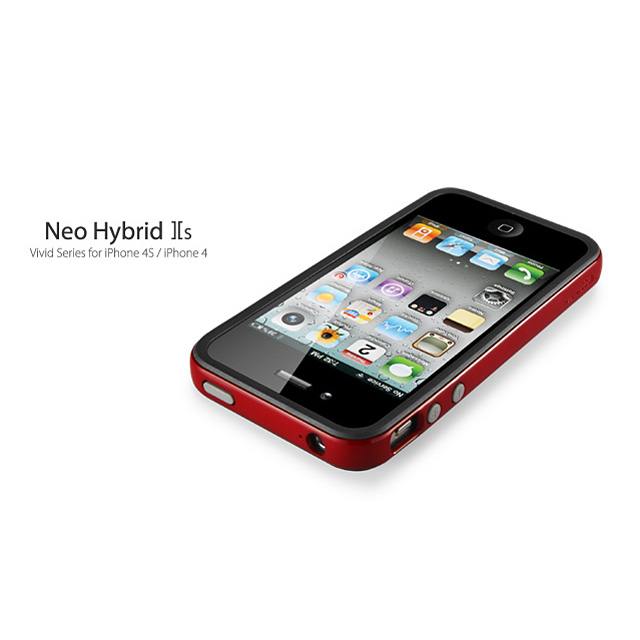 【iPhone4S/4 ケース】Neo Hybrid2S Vivid Series [Dante Red]サブ画像