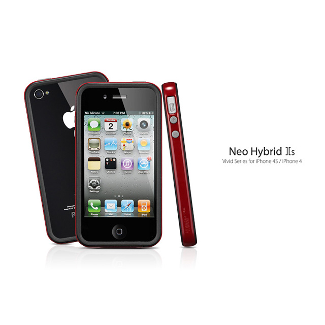 【iPhone4S/4 ケース】Neo Hybrid2S Vivid Series [Dante Red]goods_nameサブ画像