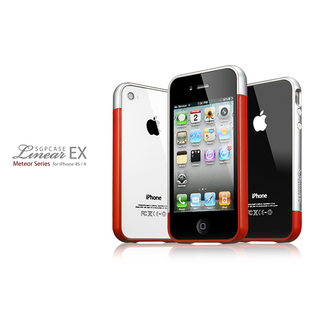 【iPhone4S/4 ケース】SGP Case Linear EX Meteor Series [Dante Red]サブ画像