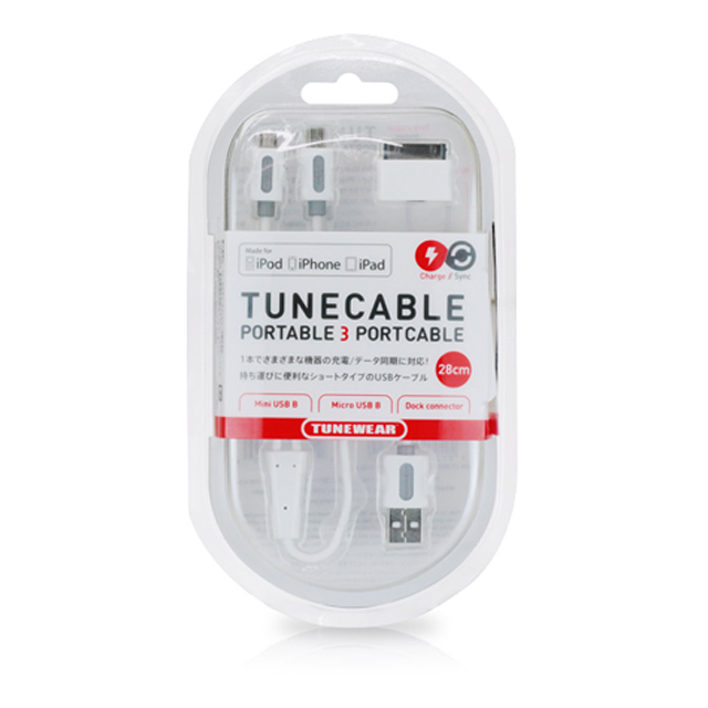 TUNECABLE Portable 3 Port Cablegoods_nameサブ画像