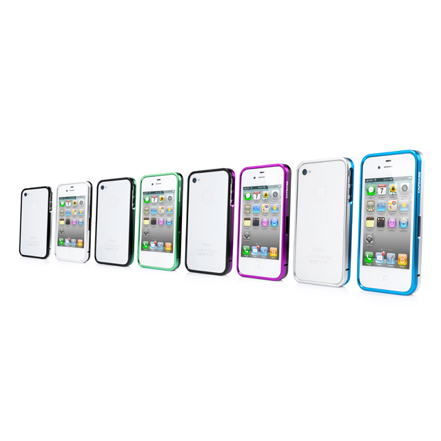 CAPDASE iPhone 4S / 4 Alumor Bumper Duo Frame, Silver / Blackサブ画像