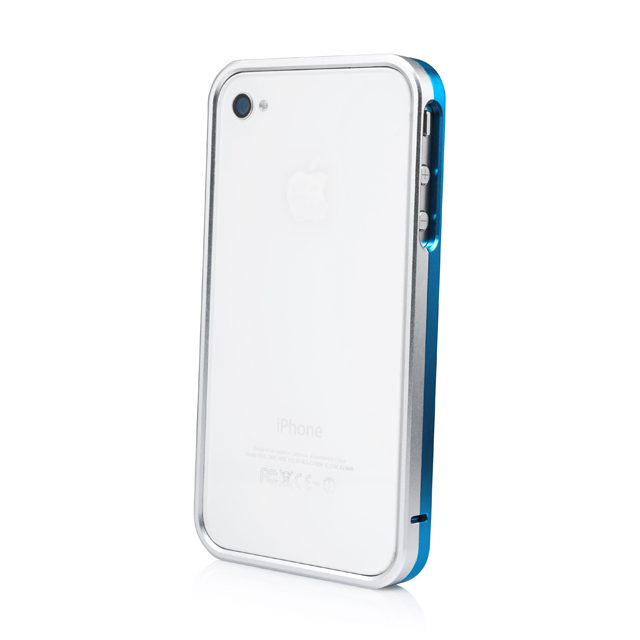 CAPDASE iPhone 4S / 4 Alumor Bumper Duo Frame, Blue / Silverサブ画像