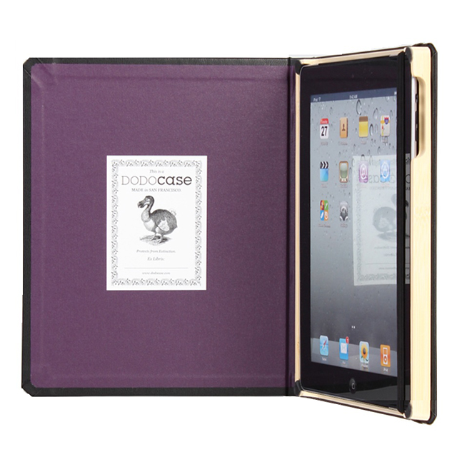 【iPad(第3世代/第4世代) iPad2 ケース】DoDocase モレスキン風 パープル IPFL211002サブ画像