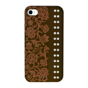 【iPhone4/4S ケース】Elegance (Dark Chocolate Crystal)