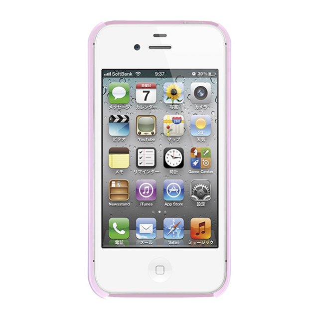 【iPhone4/4S ケース】Elegance (Baby Pink Light Rose)サブ画像