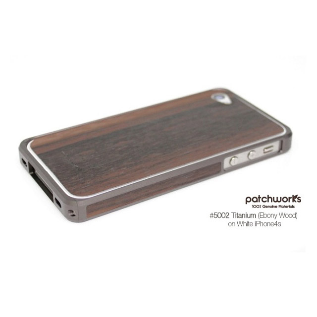 Alloy X Wood Bumper for iPhone 4/4S - Titanium×Ebonyサブ画像