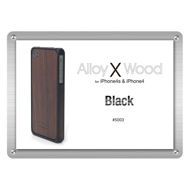 Alloy X Wood Bumper for iPhone 4/4S - Black×Ebonygoods_nameサブ画像