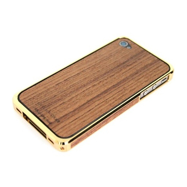 Alloy X Wood Bumper for iPhone 4/4S - 24K×Teakサブ画像