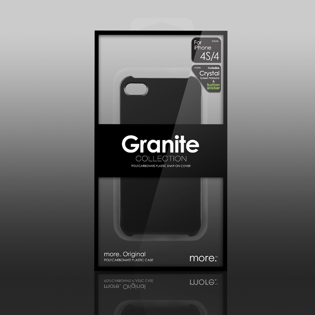 Granite Collection for iPhone 4S/4 Blackサブ画像