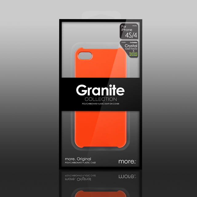 Granite Collection for iPhone 4S/4 Orangeサブ画像