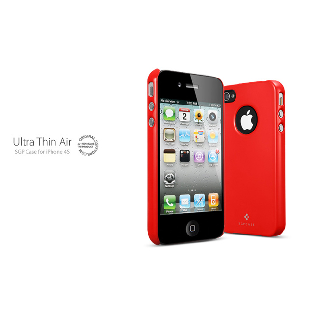 【iPhone4S/4 ケース】SGP Case Ultra Thin Air Pastel Series [Dante Red]goods_nameサブ画像