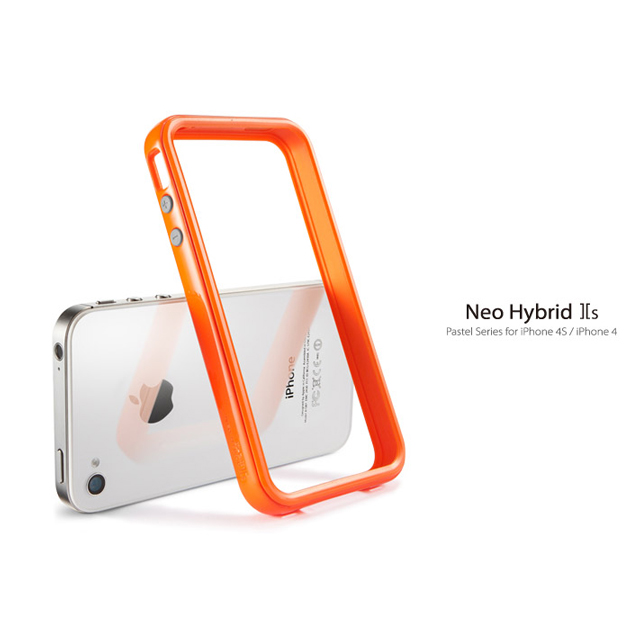 【iPhone4S/4 ケース】Neo Hybrid2S Pastel Series [Solaris Orange]サブ画像