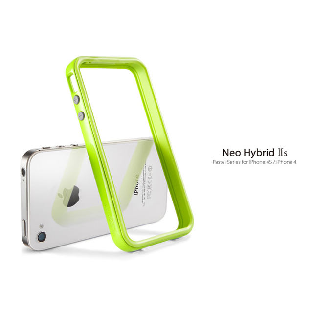 【iPhone4S/4 ケース】Neo Hybrid2S Pastel Series [Lime]サブ画像