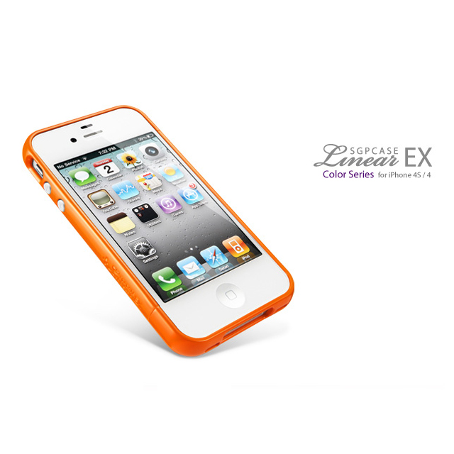 【iPhone4S/4 ケース】SGP Case Linear EX Color Series [Solaris Orange]goods_nameサブ画像