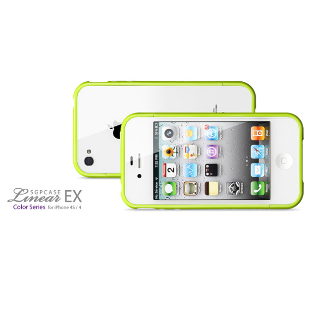 【iPhone4S/4 ケース】SGP Case Linear EX Color Series [Lime]goods_nameサブ画像