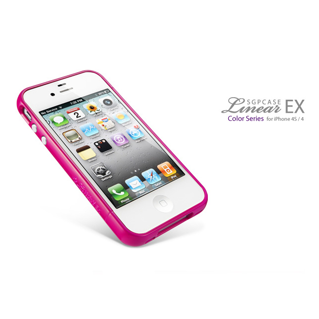 【iPhone4S/4 ケース】SGP Case Linear EX Color Series [Hot Pink]goods_nameサブ画像