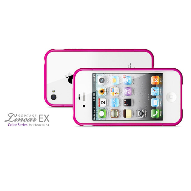 【iPhone4S/4 ケース】SGP Case Linear EX Color Series [Hot Pink]goods_nameサブ画像