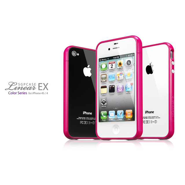 【iPhone4S/4 ケース】SGP Case Linear EX Color Series [Hot Pink]goods_nameサブ画像