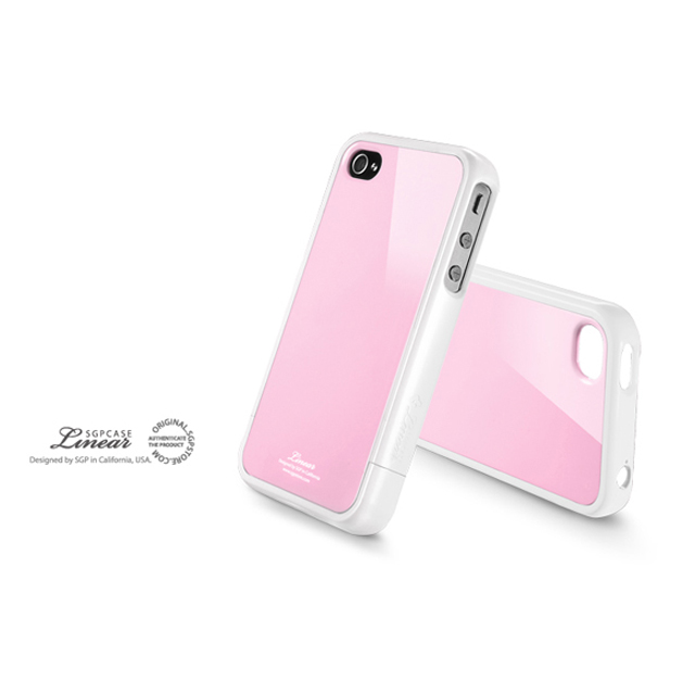 【iPhone4S/4 ケース】SGP Case Linear Color Series [Sherbet Pink]サブ画像