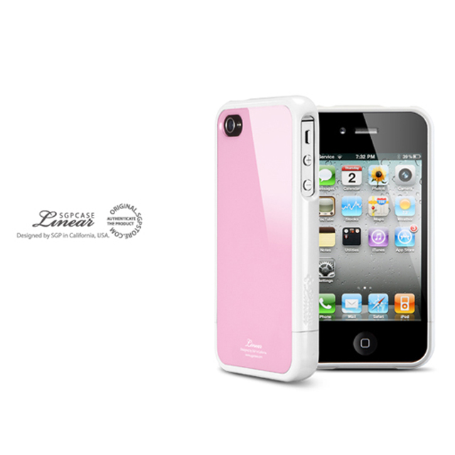 【iPhone4S/4 ケース】SGP Case Linear Color Series [Sherbet Pink]サブ画像