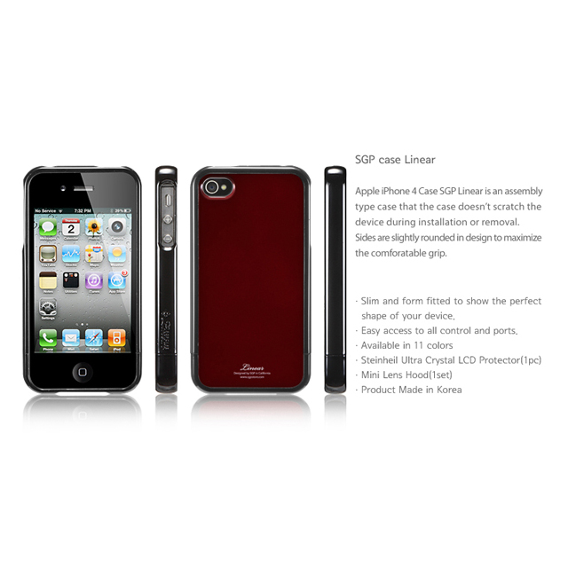 【iPhone4S/4 ケース】SGP Case Linear Color Series [Dante Red]goods_nameサブ画像