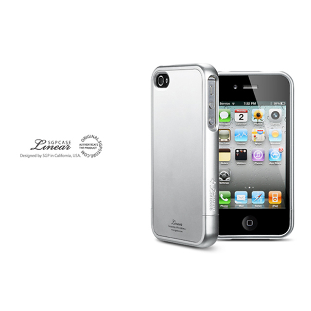 【iPhone4S/4 ケース】SGP Case Linear Color Series [Satin Silver]goods_nameサブ画像