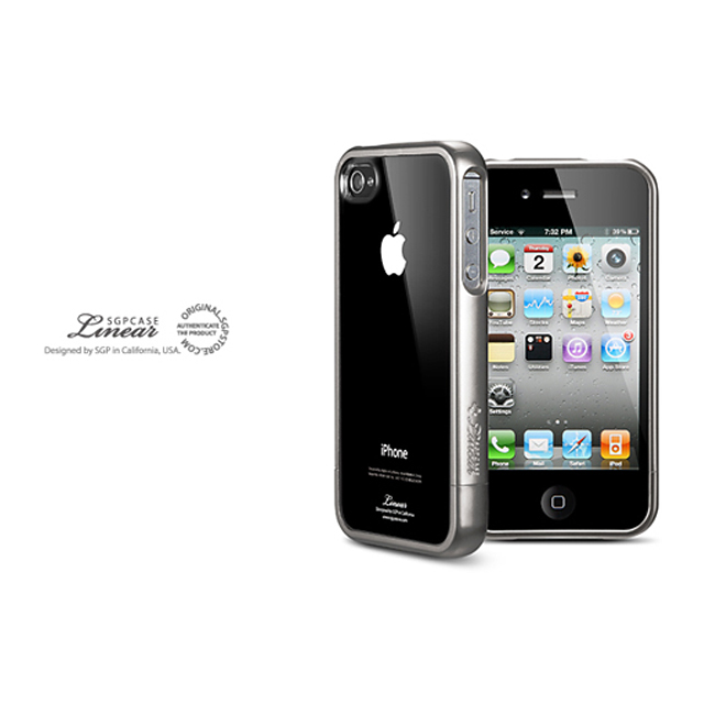 【iPhone4S/4 ケース】SGP Case Linear Crystal Series [Gun Metal]goods_nameサブ画像