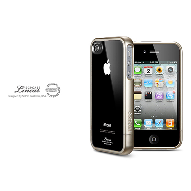 【iPhone4S/4 ケース】SGP Case Linear Crystal Series [Champagne Gold]goods_nameサブ画像