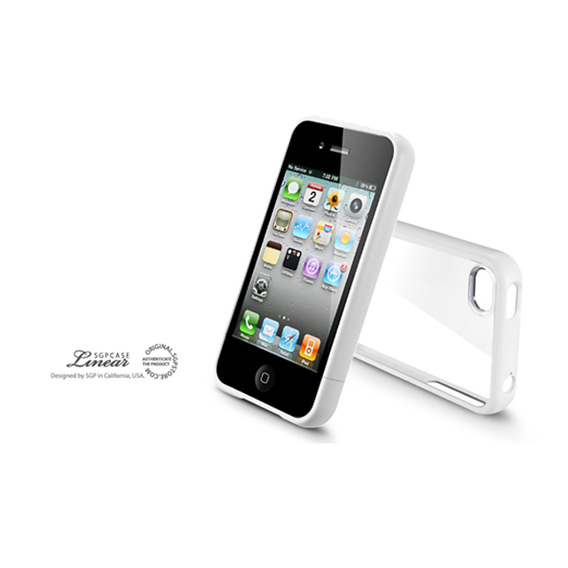 【iPhone4S/4 ケース】SGP Case Linear Crystal Series [Smooth White]goods_nameサブ画像