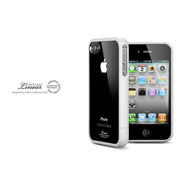 【iPhone4S/4 ケース】SGP Case Linear Crystal Series [Smooth White]goods_nameサブ画像