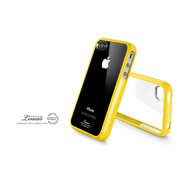 【iPhone4S/4 ケース】SGP Case Linear Crystal Series [Reventon Yellow]サブ画像