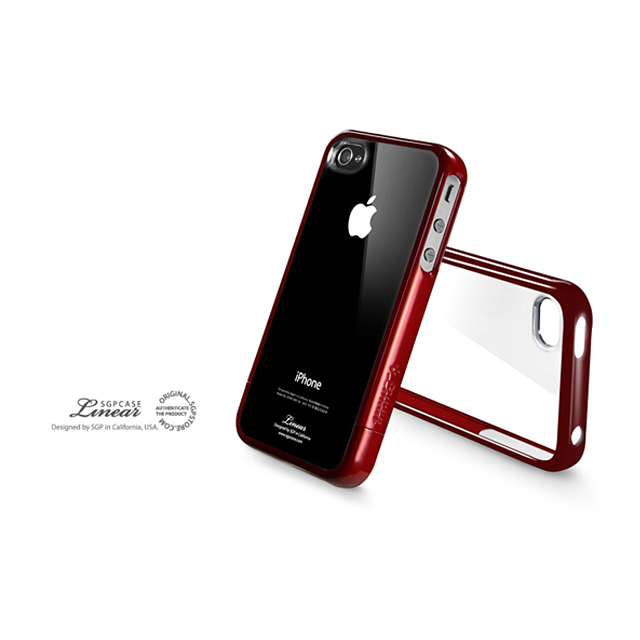 【iPhone4S/4 ケース】SGP Case Linear Crystal Series [Dante Red]goods_nameサブ画像