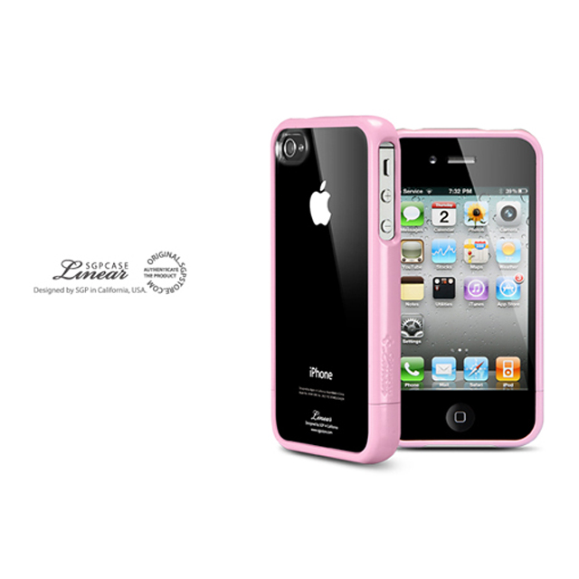 【iPhone4S/4 ケース】SGP Case Linear Crystal Series [Sherbet Pink]goods_nameサブ画像