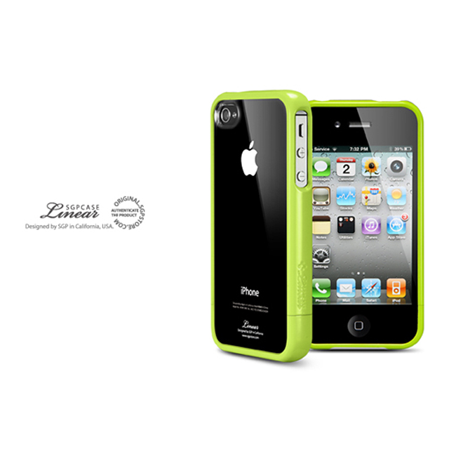 【iPhone4S/4 ケース】SGP Case Linear Crystal Series [Lime]goods_nameサブ画像