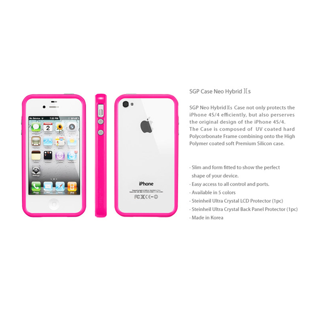 【iPhone4S/4 ケース】Neo Hybrid2S Pastel Series [Fantasia Hot Pink]goods_nameサブ画像