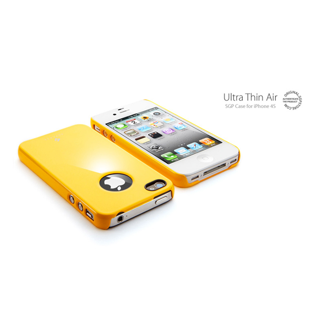 【iPhone4S/4 ケース】SGP Case Ultra Thin Air Pastel Series [Reventon Yellow]サブ画像