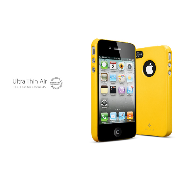 【iPhone4S/4 ケース】SGP Case Ultra Thin Air Pastel Series [Reventon Yellow]goods_nameサブ画像