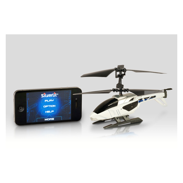 【iPad iPhone iPod】Silverlit Interactive Bluetooth Remote Control Heli ホワイトサブ画像