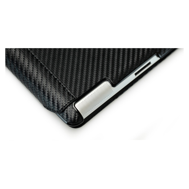 【iPad(第3世代/第4世代) iPad2 ケース】CarbonLook with Front cover for iPad (第3世代)/iPad 2 ブラックgoods_nameサブ画像