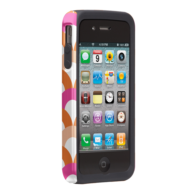 Case-Mate iPhone 4S / 4 Hybrid Tough Case, ”I Make My Case” Fiesta Scoop Orange Crushサブ画像