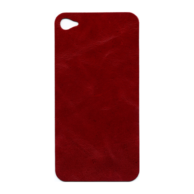 【iPhone4S/4 ケース】BADSMAKESGOODS レザーカバー (Red) サブ画像