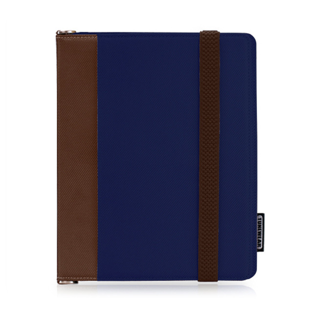 【iPad(第3世代/第4世代) iPad2 ケース】TUNEFOLIO URBAN for iPad (第3世代)/iPad 2 Navy/Brown