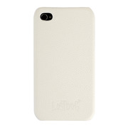 【iPhone ケース】iPhone4/4S用レザーケース/ホワ...