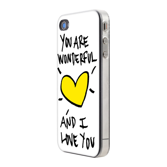 【iPhone ケース】iPhone4/4S用リサイクル保護PCケース/You are wonderful(イエローハート)goods_nameサブ画像