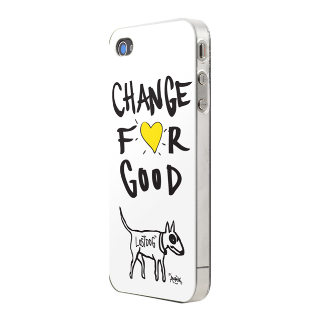 【iPhone ケース】iPhone4/4S用リサイクル保護PCケース/Change for good(ホワイト)goods_nameサブ画像