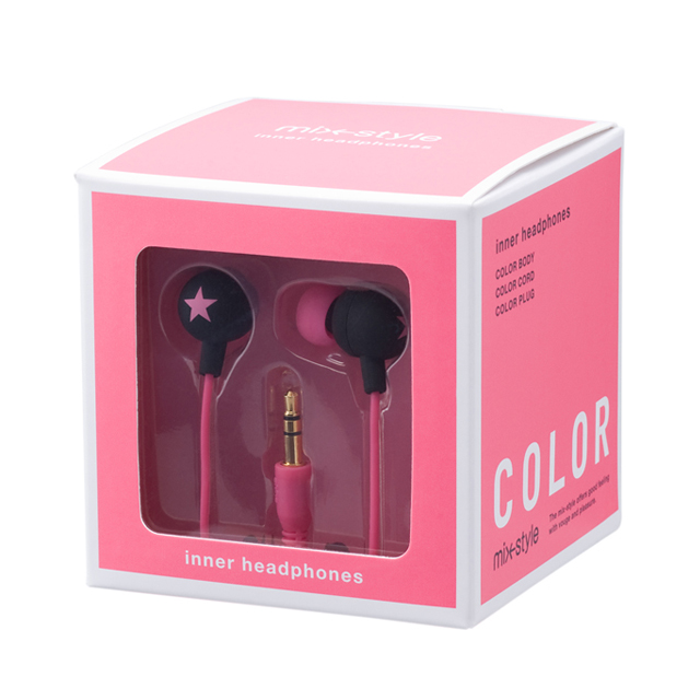 inner headphones Star-Black/Pinkgoods_nameサブ画像