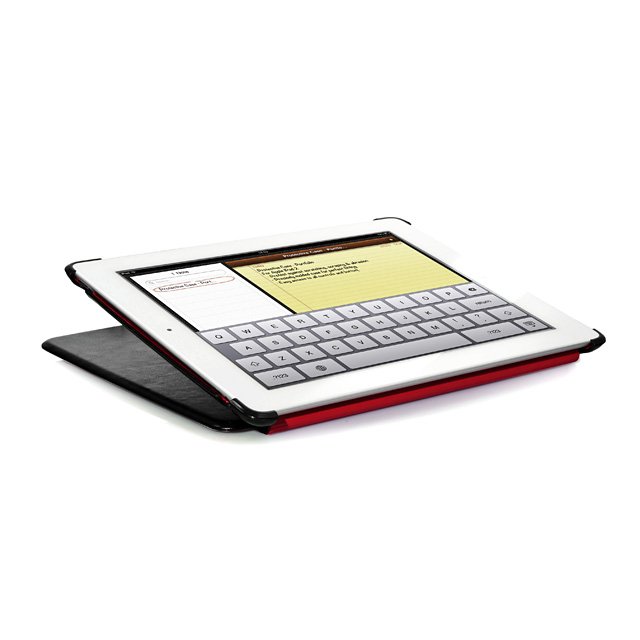 【iPad(第3世代/第4世代) iPad2 ケース】Capparel Case Forme Black / Redサブ画像